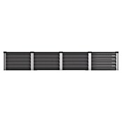 Vitavia Hochbeet Meta In&Out 401 (245 x 65 x 40 cm, Zincalume®, Granit/Silber) | BAUHAUS