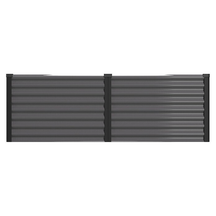 Vitavia Hochbeet Meta 630 (187,7 x 96,2 x 63 cm, Zincalume®, Granit/Schwarz) | BAUHAUS