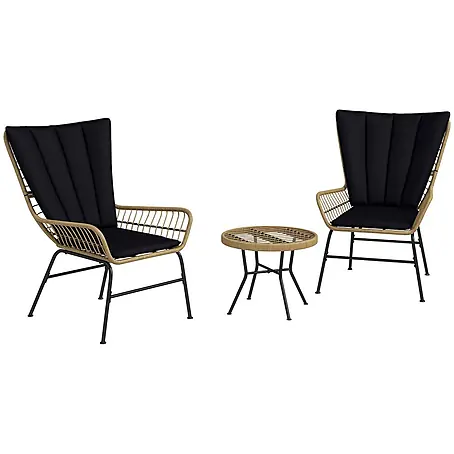 Outsunny  Loungemöbel-Set mit Tisch