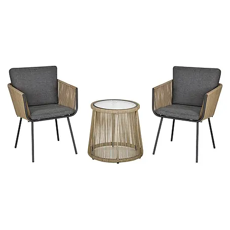 Outsunny  Loungemöbel-Set mit Tisch