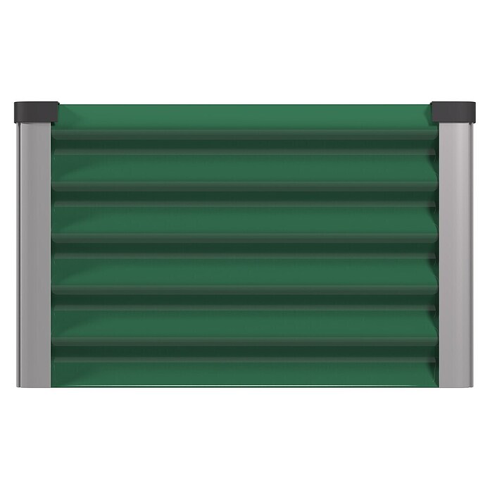 Vitavia Hochbeet Meta In & Out 401 (185 x 65 x 40 cm, Zincalume®, Seegras/Alu) | BAUHAUS