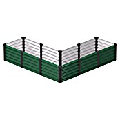 Vitavia Hochbeet Meta In & Out 401 (185 x 185 x 40 cm, Zincalume®, Seegras/Schwarz) | BAUHAUS