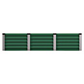 Vitavia Hochbeet Meta In & Out 401 (185 x 185 x 40 cm, Zincalume®, Seegras/Alu) | BAUHAUS