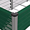 Vitavia Hochbeet Meta In & Out 401 (245 x 65 x 40 cm, Zincalume®, Seegras/Alu) | BAUHAUS