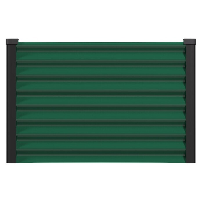 Vitavia Hochbeet Meta 630 (187,7 x 96,2 x 63 cm, Zincalume®, Seegras/Schwarz) | BAUHAUS