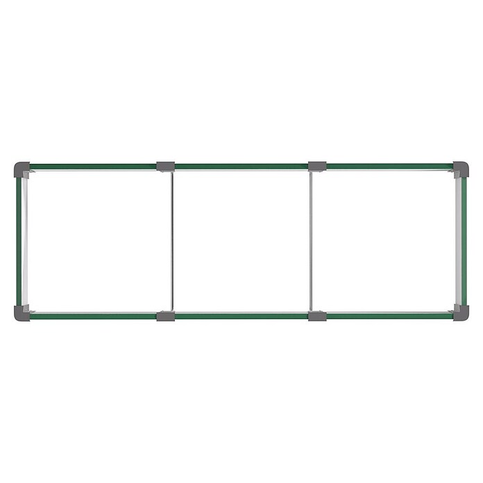 Vitavia Hochbeet Meta In & Out 401 (185 x 65 x 40 cm, Zincalume®, Seegras/Alu) | BAUHAUS