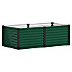 Vitavia Hochbeet Meta 630 (187,7 x 96,2 x 63 cm, Zincalume®, Seegras/Schwarz) | BAUHAUS