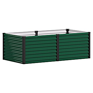 Vitavia Hochbeet Meta 630 (187,7 x 96,2 x 63 cm, Zincalume®, Seegras/Schwarz)