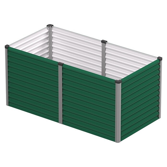 Vitavia Hochbeet Meta 858 (187,7 x 96,2 x 85,8 cm, Zincalume®, Seegras/Alu) | BAUHAUS