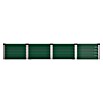 Vitavia Hochbeet Meta In & Out 401 (245 x 65 x 40 cm, Zincalume®, Seegras/Alu) | BAUHAUS
