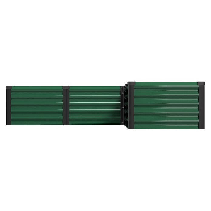 Vitavia Hochbeet Meta In & Out 401 (185 x 185 x 40 cm, Zincalume®, Seegras/Schwarz) | BAUHAUS