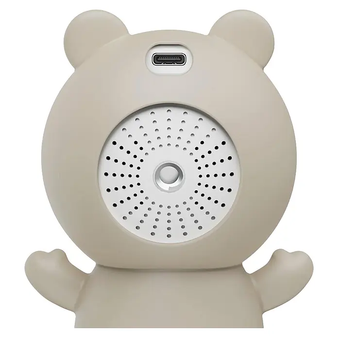 Hama Überwachungskamera 00176673 WLAN mit Kamera -  - Hellbeiger Bär-förmiger Luftbefeuchter mit USB-C-Anschluss und zentraler Nebeldüse.
