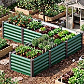 Vitavia Hochbeet Meta In & Out 401 (185 x 185 x 40 cm, Zincalume®, Seegras/Schwarz) | BAUHAUS