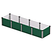 Vitavia Hochbeet Meta In & Out 401 (245 x 65 x 40 cm, Zincalume®, Seegras/Alu) | BAUHAUS