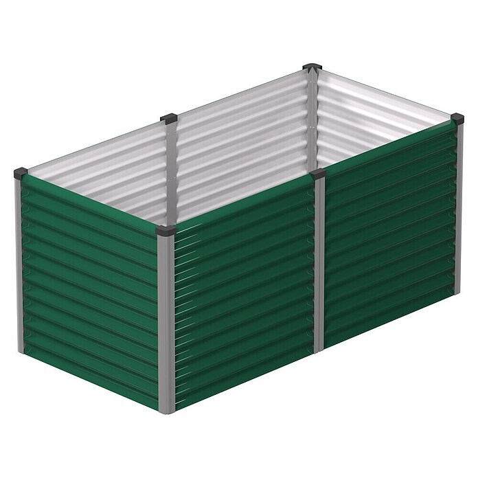 Vitavia Hochbeet Meta 858 (187,7 x 96,2 x 85,8 cm, Zincalume®, Seegras/Alu) | BAUHAUS