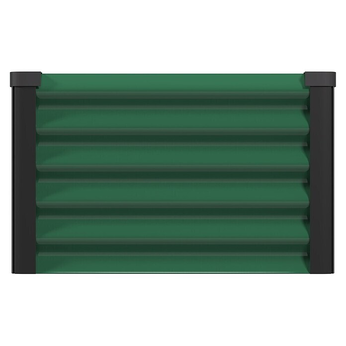 Vitavia Hochbeet Meta In & Out 401 (185 x 65 x 40 cm, Zincalume®, Seegras/Schwarz) | BAUHAUS