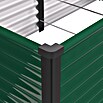 Vitavia Hochbeet Meta 630 (187,7 x 96,2 x 63 cm, Zincalume®, Seegras/Schwarz) | BAUHAUS