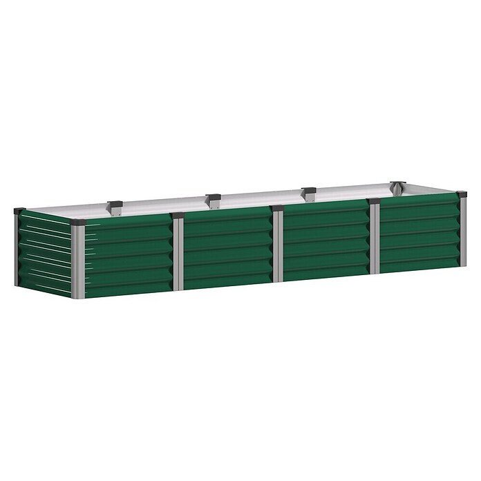 Vitavia Hochbeet Meta In & Out 401 (245 x 65 x 40 cm, Zincalume®, Seegras/Alu) | BAUHAUS