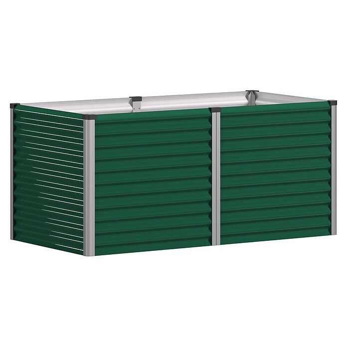 Vitavia Hochbeet Meta 858 (187,7 x 96,2 x 85,8 cm, Zincalume®, Seegras/Alu) | BAUHAUS