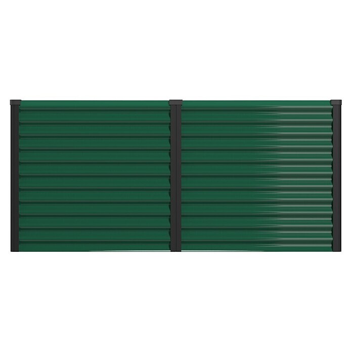 Vitavia Hochbeet Meta 858 (187,7 x 96,2 x 85,8 cm, Zincalume®, Seegras/Schwarz) | BAUHAUS
