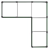 Vitavia Hochbeet Meta In & Out 401 (185 x 185 x 40 cm, Zincalume®, Seegras/Alu) | BAUHAUS
