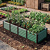 Vitavia Hochbeet Meta In & Out 401 (245 x 65 x 40 cm, Zincalume®, Seegras/Schwarz) | BAUHAUS