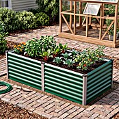 Vitavia Hochbeet Meta 858 (187,7 x 96,2 x 85,8 cm, Zincalume®, Seegras/Alu) | BAUHAUS