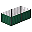 Vitavia Hochbeet Meta 630 (187,7 x 96,2 x 63 cm, Zincalume®, Seegras/Schwarz) | BAUHAUS