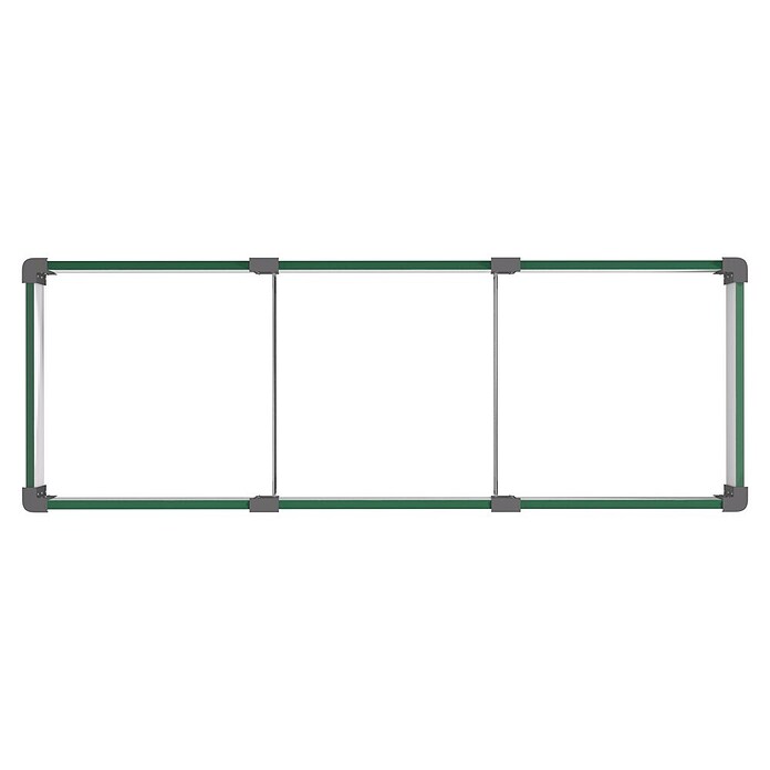 Vitavia Hochbeet Meta In & Out 401 (185 x 65 x 40 cm, Zincalume®, Seegras/Schwarz) | BAUHAUS