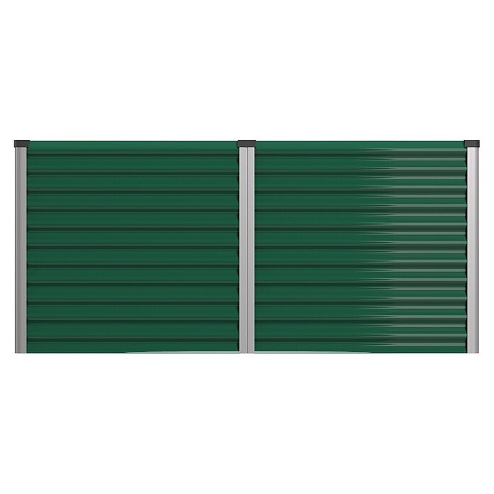 Vitavia Hochbeet Meta 858 (187,7 x 96,2 x 85,8 cm, Zincalume®, Seegras/Alu) | BAUHAUS