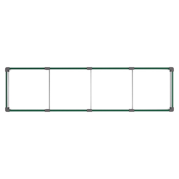 Vitavia Hochbeet Meta In & Out 401 (245 x 65 x 40 cm, Zincalume®, Seegras/Schwarz) | BAUHAUS
