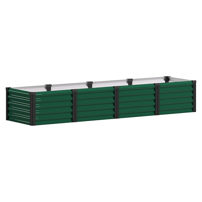 Vitavia Hochbeet Meta In & Out 401 (245 x 65 x 40 cm, Zincalume®, Seegras/Schwarz) | BAUHAUS