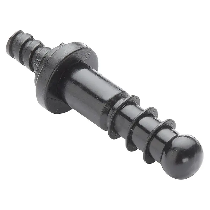 Wenko Adapter für Ersatzbürste - Kunststoff, Schwarz - Schwarzer Kunststoff-Doppelanschluss mit Widerhaken für Schlauch oder Rohr.