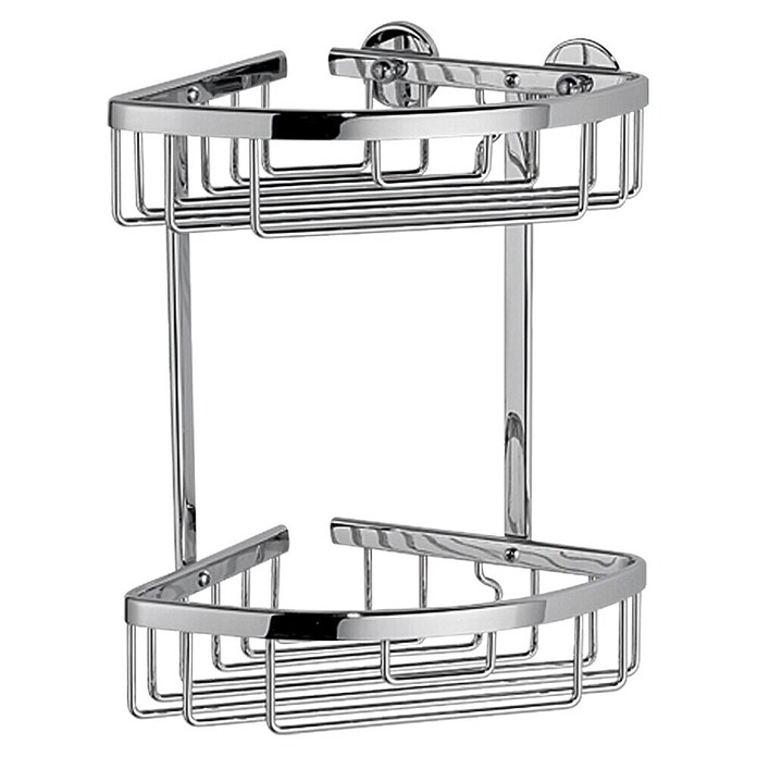 Nie wieder bohren Aluxx Douchekorf, hoekmodel AL210CR (16,3 x 17 x 26 cm, Glanzend, Chroom)