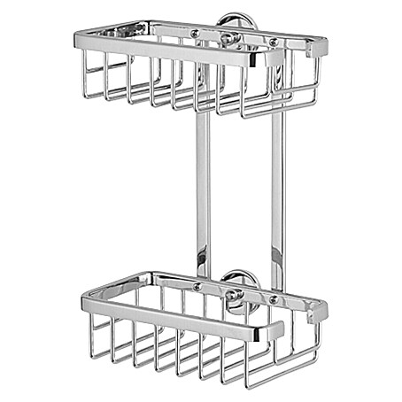Tesa Cesta de baño AL230CR (18 x 10,7 x 26 cm, Aluminio, Cromo)