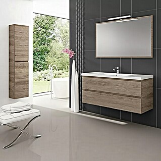 Camargue Mueble de lavabo Módena 1 seno (L x An x Al: 45 x 120 x 50 cm, Nebraska gris)