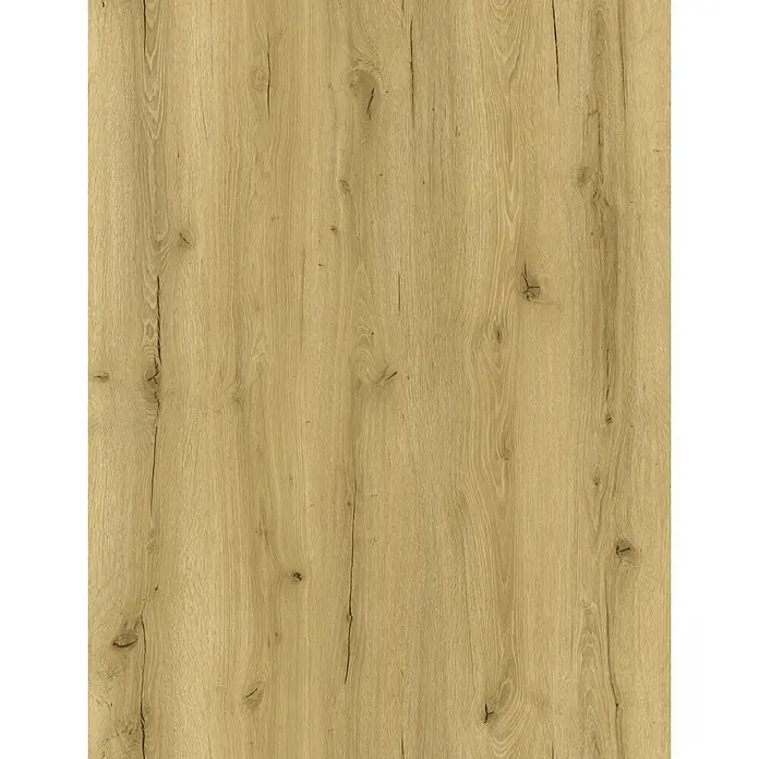 b!design Vinylboden SPC - Eiche Davos, Landhausdiele, 1.220 x 182 x 4,5 mm - Helle Holzplatte mit natürlicher Maserung, Ästen und Rissen.
