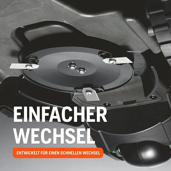 Husqvarna Ersatzmesser-Set für Mähroboter Classic Messer 45er-Pack - Passend für: alle Husqvarna Automower Modelle, 45 Stk. - Dunkle Schneidscheibe mit mehreren kleinen, silbernen, leicht austauschbaren Klingen. Entwickelt für schnelle Wechsel.