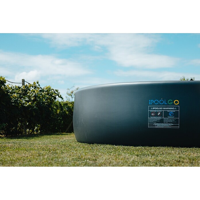 Bazen s okvirom iPoolGo L  (Ø x V: 500 x 120 cm, Plava, antracit, 17.350 l) | BAUHAUS