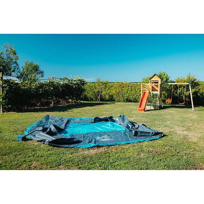 Bazen s okvirom iPoolGo L  (Ø x V: 500 x 120 cm, Plava, antracit, 17.350 l) | BAUHAUS