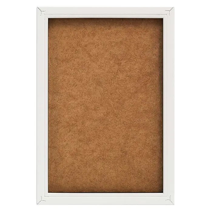 Reinders Bild Slim Frame White - Colorful Palmtree, B x H: 20 x 30 cm - Weißer Holzbilderrahmen mit brauner MDF-Einlage.