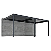 Pergola - stenska Bellano S25  (Barva ogrodja: Antracit, Aluminij, Š x G x V: 6 x 3 x 2,5 m) | 4817 - Terrassenüberdachungen | GBDF - Vordächer | GBD - Bauelemente | GB - Bauelemente | G - Holz/Bauelem | BAUHAUS