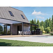 Pergola - stenska Bellano S25  (Barva ogrodja: Antracit, Aluminij, Š x G x V: 6 x 3 x 2,5 m) | 4817 - Terrassenüberdachungen | GBDF - Vordächer | GBD - Bauelemente | GB - Bauelemente | G - Holz/Bauelem | BAUHAUS