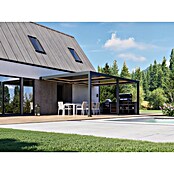 Pergola - stenska Bellano S25  (Barva ogrodja: Antracit, Aluminij, Š x G x V: 6 x 4 x 2,5 m) | 4817 - Terrassenüberdachungen | GBDF - Vordächer | GBD - Bauelemente | GB - Bauelemente | G - Holz/Bauelem | BAUHAUS
