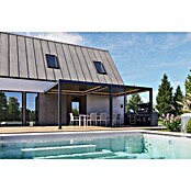 Pergola - stenska Bellano S25  (Barva ogrodja: Antracit, Aluminij, Š x G x V: 6 x 4 x 2,5 m) | 4817 - Terrassenüberdachungen | GBDF - Vordächer | GBD - Bauelemente | GB - Bauelemente | G - Holz/Bauelem | BAUHAUS