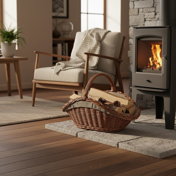 Lienbacher Cesta de mimbre (70 x 50 cm)