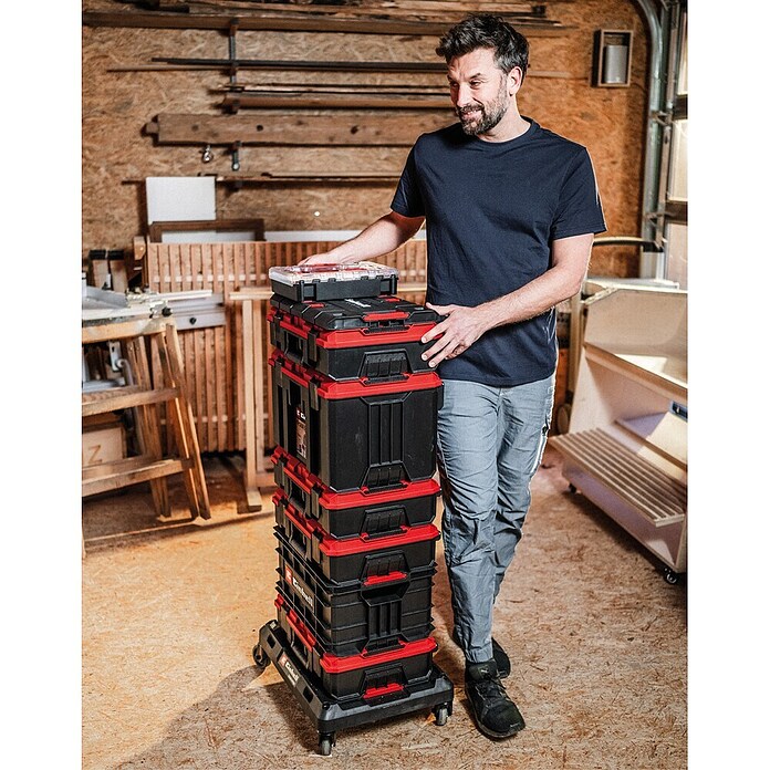 Einhell Pokrov E-Case  (Polipropilen, Črna/Rdeča) | 1916 - Kunststoffboxeb_Systeme | BADK - Werkzeug-Behältnisse | BAD - Handwerkzeuge | BA - Handwerkzeuge | B - Werkz/Masch/Maschzubeh/Auto | BAUHAUS