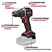 Einhell Professional PXC 18V Akku-Schlagbohrschrauber TTP-CDD 18/501-C Li-I (18 V, 1 Akku, 3 Ah, 50 Nm) | BAUHAUS