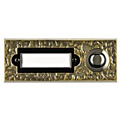 REV Tipkalo za zvono  (S pločicom s imenom, 20 x 100 x 38 mm, Bronca, Metal) | BAUHAUS