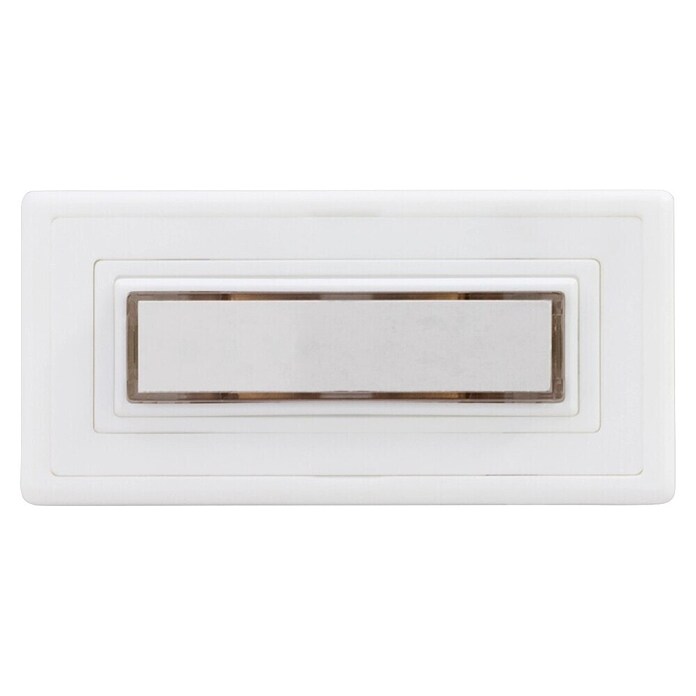 REV Tipkalo za zvono  (S pločicom s imenom, 49 x 100 x 20 mm, Plastika, 8 V - 12 V) | BAUHAUS